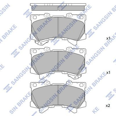 Sapatas do freio dianteiras de disco para Toyota Land Cruiser  J300