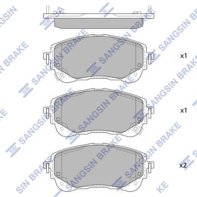 Sapatas do freio dianteiras de disco para Toyota Corolla  E21