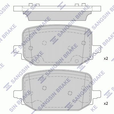 Sapatas do freio traseiras de disco para Ford Explorer  U5