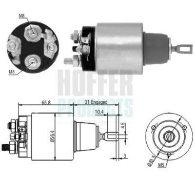 Compre Relê retrator do motor de arranco BMW 7 