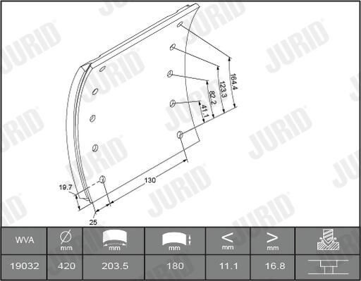 Placa sobreposta do freio traseira (TRUCK) Jurid/Bendix 1903201070 preço, a partir de 93,70 USD