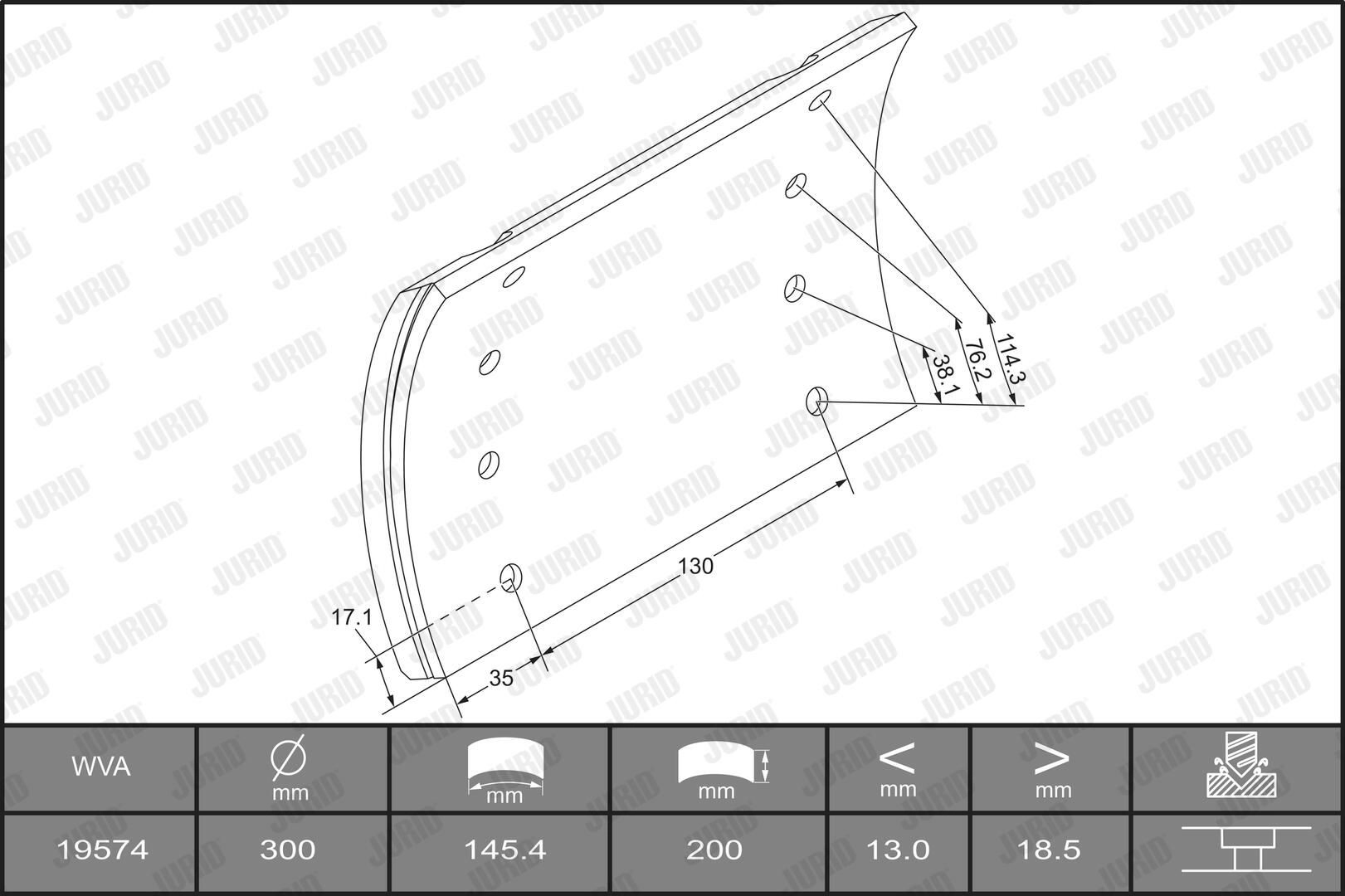Compre 709317084 Gigant Placa sobreposta do freio traseira (TRUCK)