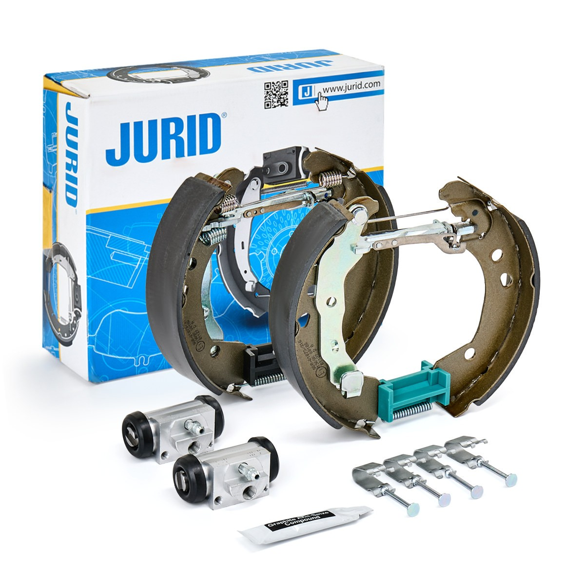 Sapatas do freio traseiras de tambor, montadas com cilindros, kit Jurid/Bendix 381490J preço, a partir de 151,82 USD