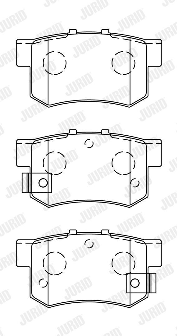 Sapatas do freio traseiras de disco Jurid/Bendix 572138J preço, a partir de 24,19 USD