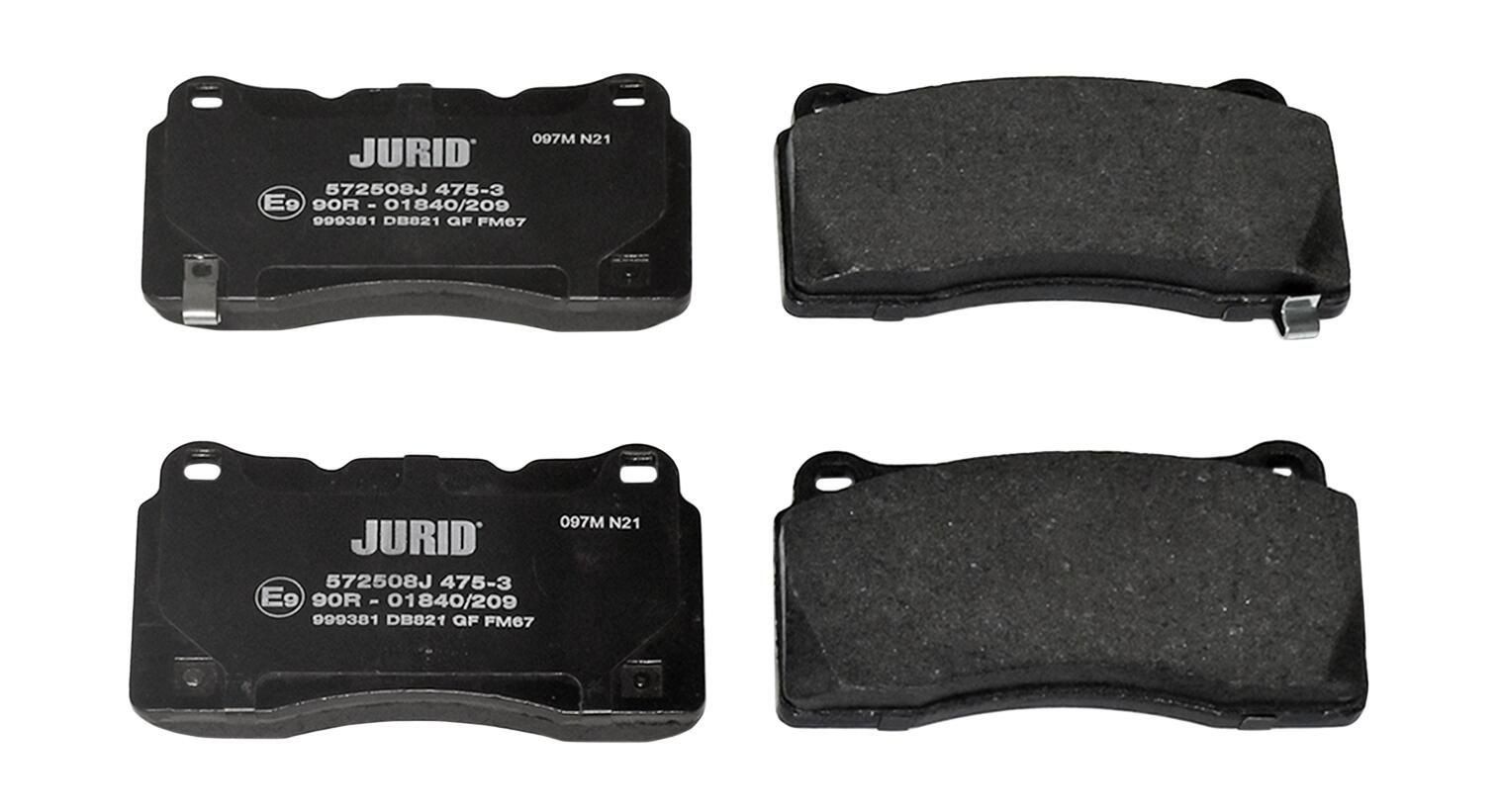 Sapatas do freio dianteiras de disco Jurid/Bendix 572508J preço, a partir de 38,53 USD