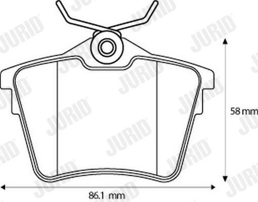 Sapatas do freio traseiras de disco Jurid/Bendix 573133J preço, a partir de 23,38 USD