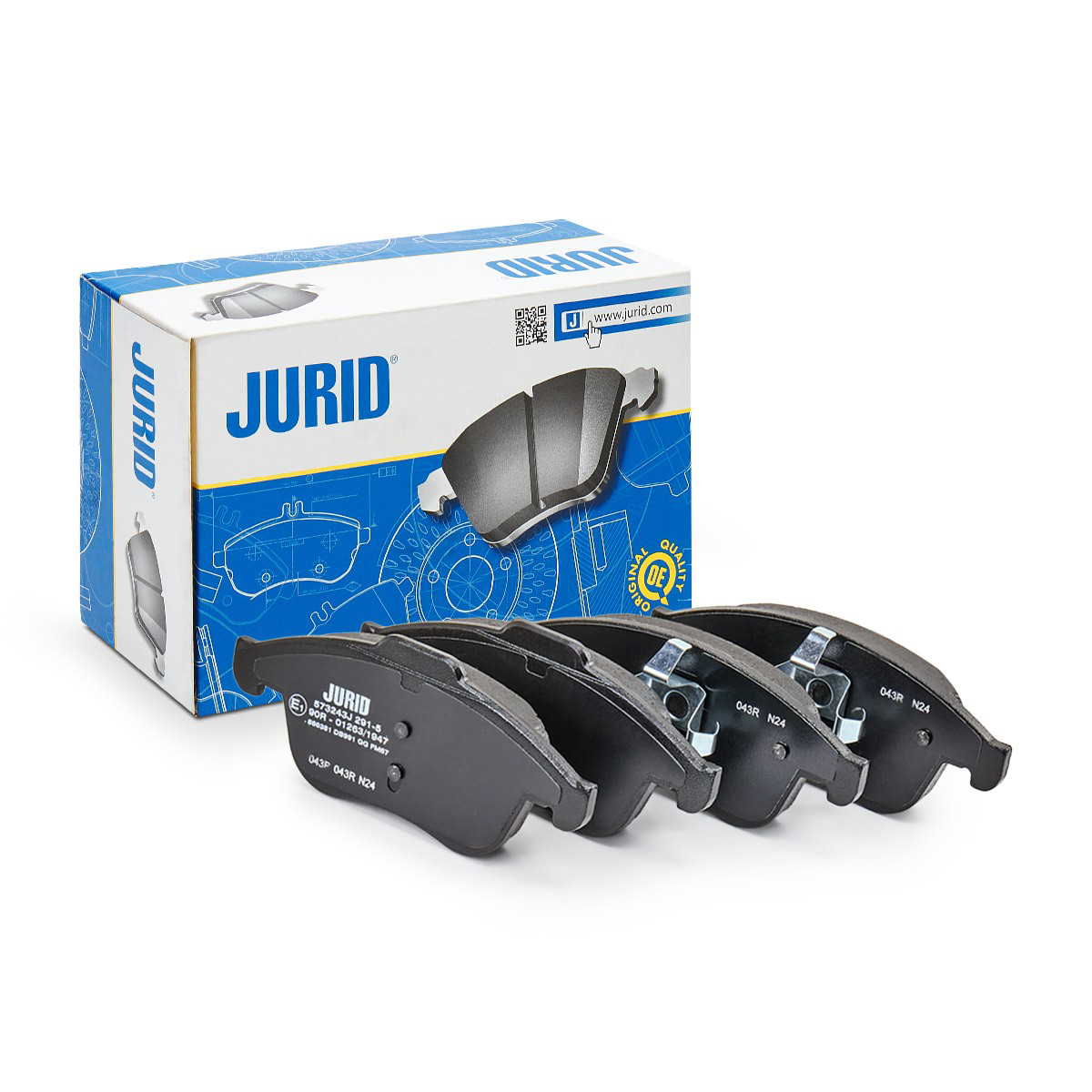 573304J Jurid/Bendix Sapatas do freio dianteiras de disco