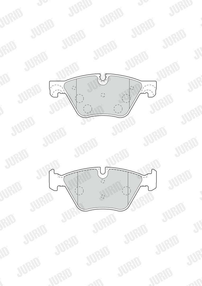 Sapatas do freio dianteiras de disco Jurid/Bendix 573364J preço, a partir de 47,82 USD