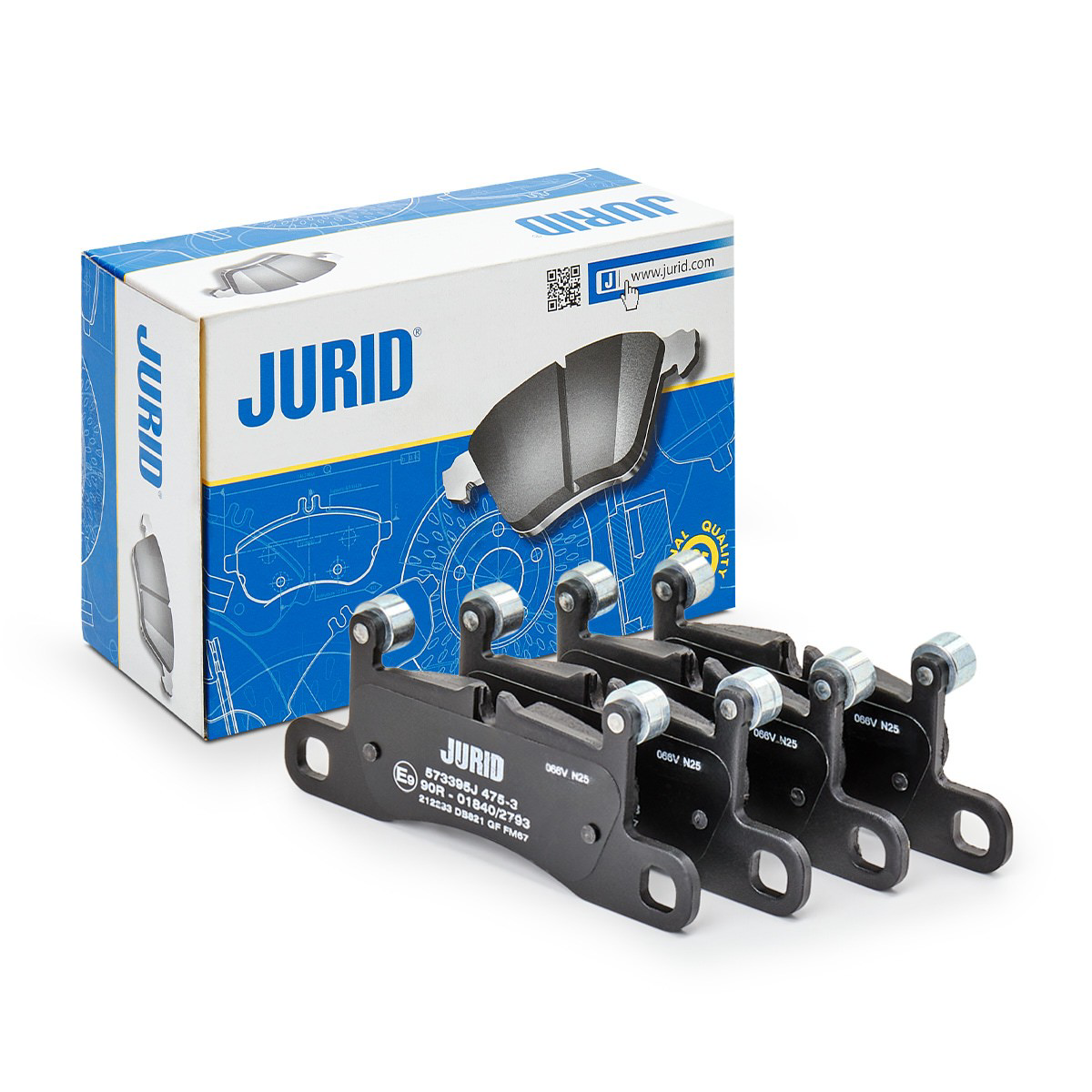 573395J Jurid/Bendix Sapatas do freio traseiras de disco