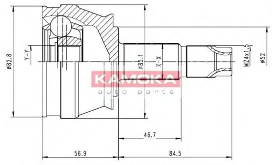 Junta homocinética externa dianteira para Fiat Punto 176