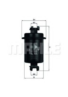 Compre KL123 Mahle Original Filtro de combustível