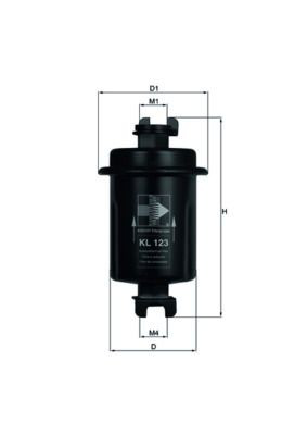 Filtro de combustível Mahle Original KL123 preço, a partir de 11,92 USD