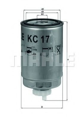 Filtro de combustível Mahle Original KC17D preço, a partir de 9,71 USD