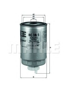 Filtro de combustível KC181 Mahle Original