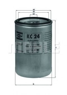 Filtro de combustível KC24 Mahle Original