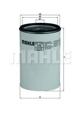 Filtro de combustível Mahle Original KC374D preço, a partir de 45,52 USD
