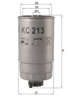 KL12OF Mahle Original Filtro de combustível