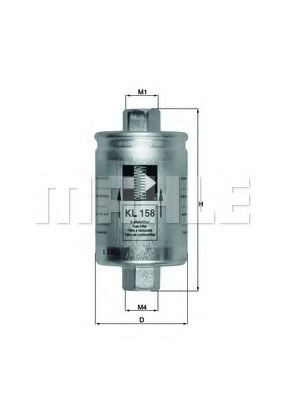 Compre KL158 Mahle Original Filtro de combustível