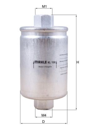 Filtro de combustível Mahle Original KL158 preço, a partir de 7,90 USD