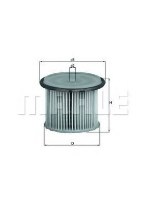 Filtro de combustível KX631 Mahle Original