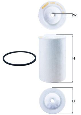 Filtro de combustível KX65D Mahle Original