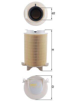 Filtro de ar Mahle Original LX1566 preço, a partir de 15,96 USD