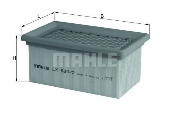Filtro de ar LX9842 Mahle Original