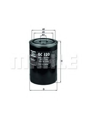 Filtro de óleo Mahle Original OC120 preço, a partir de 7,33 USD