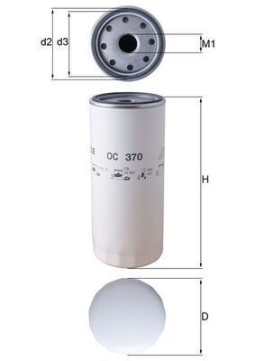 Compre OC370 Mahle Original Filtro de óleo