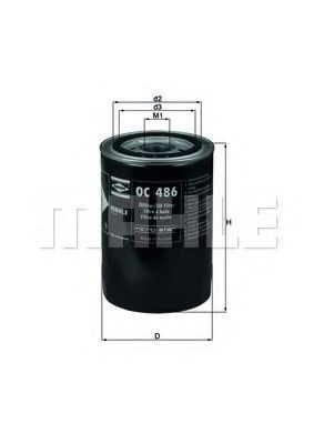 Filtro de óleo Mahle Original OC486 preço, a partir de 10,73 USD