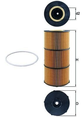 Filtro de óleo Mahle Original OX832D preço, a partir de 28,80 USD