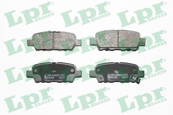 Sapatas do freio traseiras de disco LPR 05P1862 preço, a partir de 21,84 USD