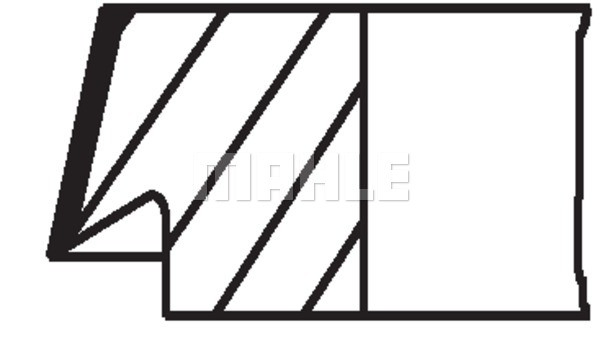 Compre 44815N0 Mahle Original Anéis do pistão para 1 cilindro, STD.