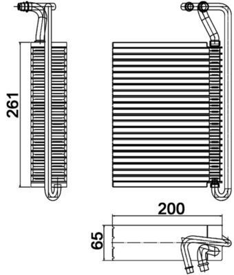 Vaporizador de aparelho de ar condicionado Mahle Original AE84000P preço, a partir de 77,80 USD