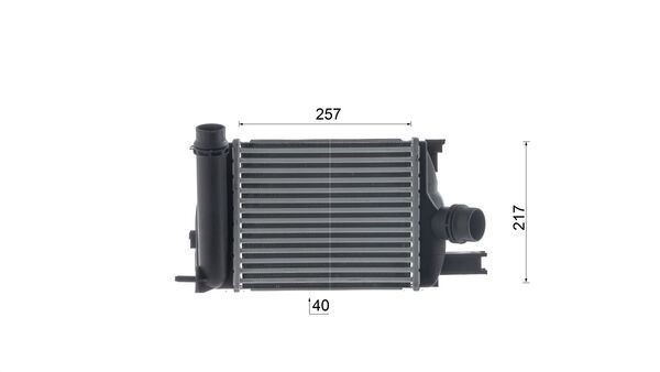 Radiador de intercooler CI661000S Mahle Original