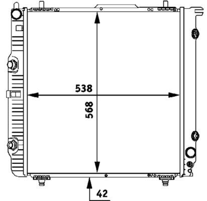 Compre CR285000P Mahle Original Radiador de esfriamento de motor