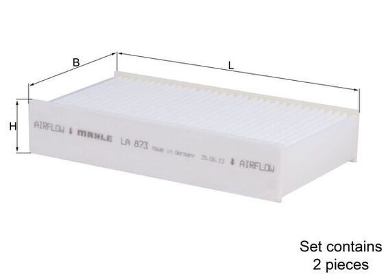 Compre LA873S Mahle Original Filtro de salão