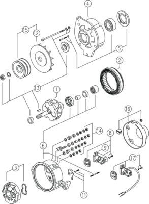 Gerador Mahle Original MG148 preço, a partir de 215,00 USD