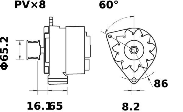 Gerador Mahle Original MG180 preço, a partir de 198,11 USD