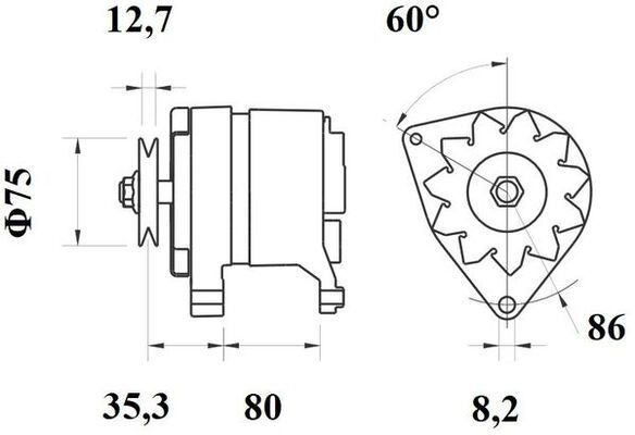 MG283 Mahle Original Gerador