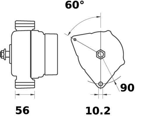 MG37 Mahle Original Gerador