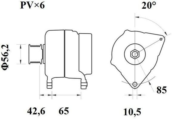 Gerador CA614IR HELLA
