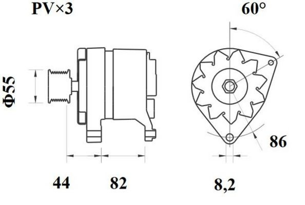 MG428 Mahle Original Gerador