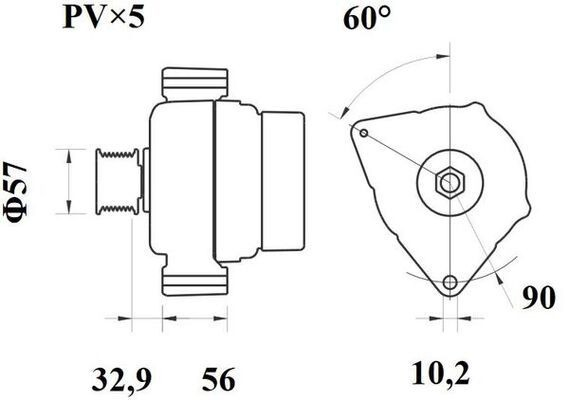 Gerador Mahle Original MG48 preço, a partir de 109,44 USD