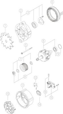 Gerador Mahle Original MG502 preço, a partir de 181,41 USD