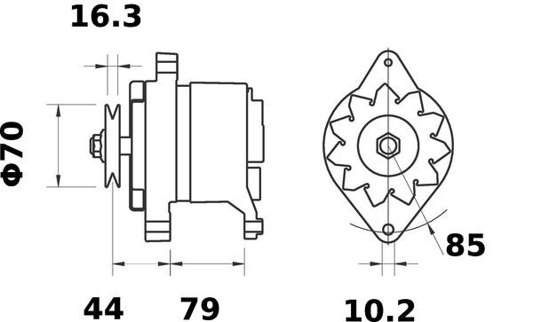 MG502 Mahle Original Gerador