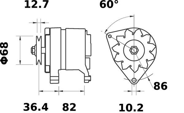 MG550 Mahle Original Gerador