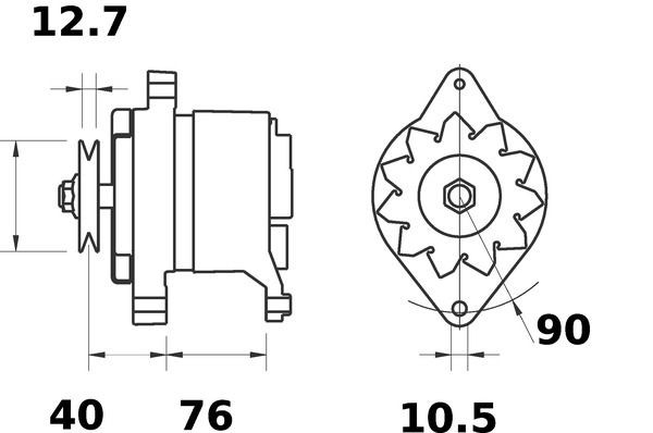 MG583 Mahle Original Gerador