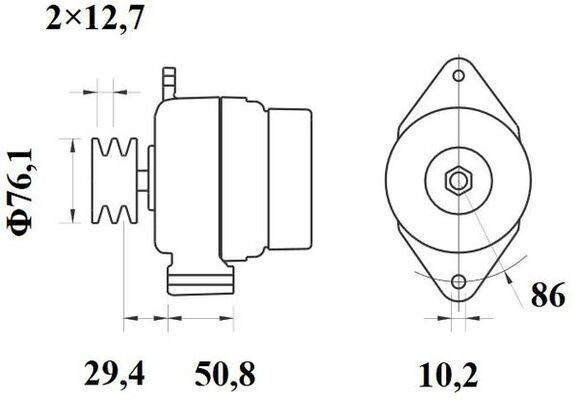 MG83 Mahle Original Gerador