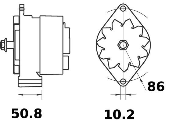 Gerador MG84 Mahle Original